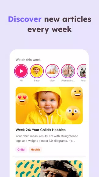 Momly: Pregnancy App & Tracker Capture d'écran 3