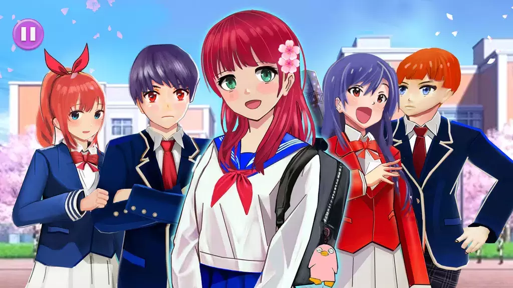 Anime High School Life スクリーンショット 3