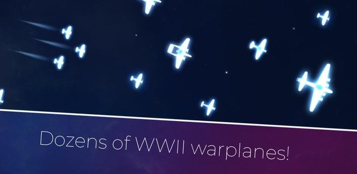 Warplanes of Light - Simulator War WW2 Dogfight 2D 螢幕截圖 1