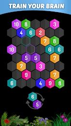 Merge Hexa - Number Puzzle ဖန်သားပြင်ဓာတ်ပုံ 1