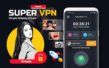 Super Fast VPN Master Proxy ภาพหน้าจอ 0