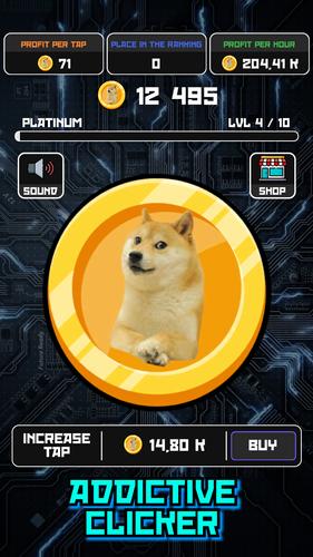 Crypto Clicker Doge Coin Idle Zrzut ekranu 1