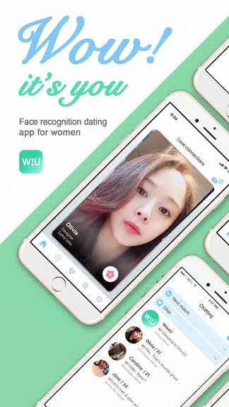 WowU– Face recognition Dating, Meet Singles & Chat स्क्रीनशॉट 0