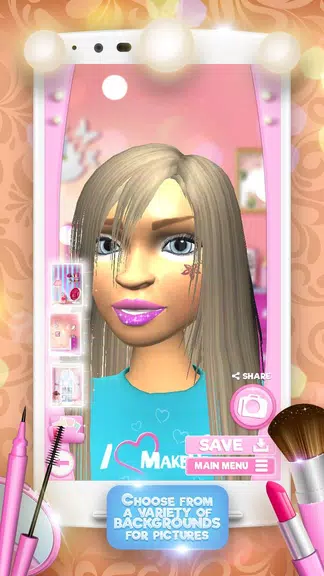 3D Makeup Games For Girls Schermafbeelding 2