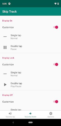 Skip track: volume button skip Screenshot 1