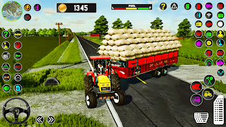 Farm Tractor Driving Game 2023 Schermafbeelding 2