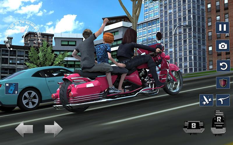 Bus Bike Taxi Bike Games Ekran Görüntüsü 2