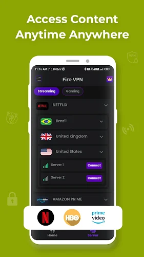 Fire VPN - Vpn Proxy Browser Captura de pantalla 2