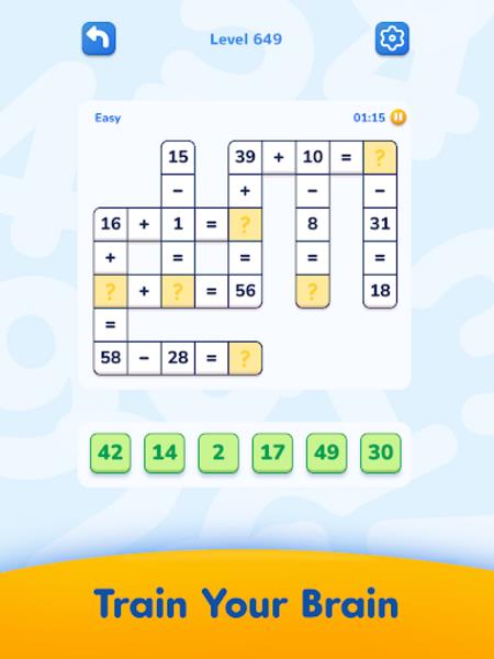 Math Crossword ภาพหน้าจอ 3