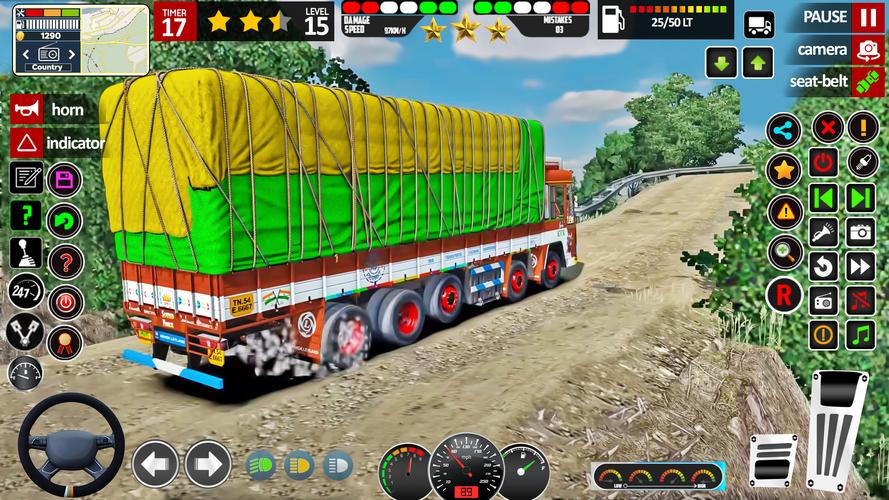 Indian Lorry Truck Driving 3d Tangkapan skrin 1