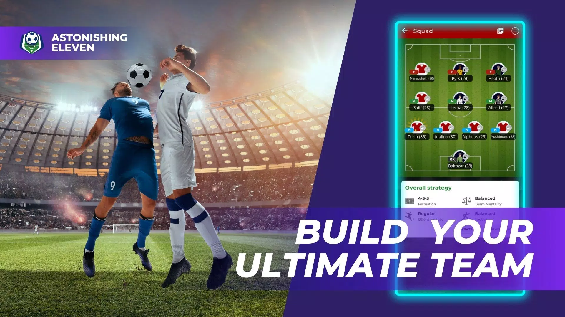 Astonishing Eleven Football 螢幕截圖 1