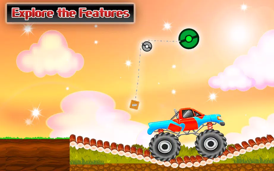 Rope Bridge Racer Car Game Tangkapan skrin 2