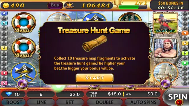 Pirate Slots - FreeSlots Game ဖန်သားပြင်ဓာတ်ပုံ 1