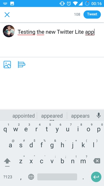 Twitter Lite स्क्रीनशॉट 1
