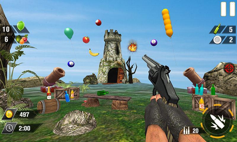 Bottle Gun Shooter Game Zrzut ekranu 1