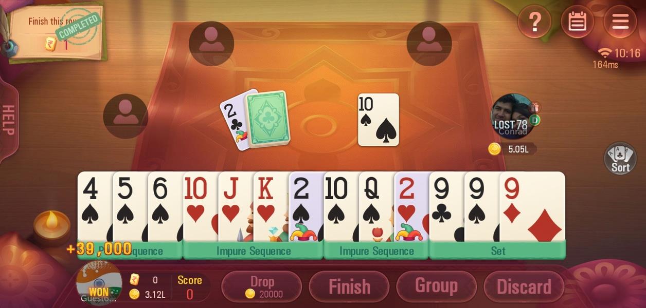 Rummy Plus - Online Indian Rummy Capture d'écran 2