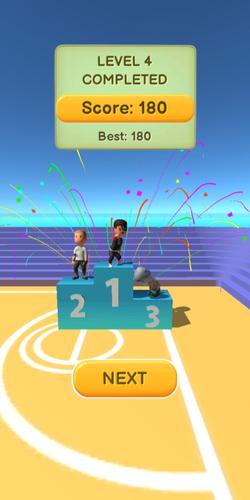 Jump Up 3D: Basketball game 螢幕截圖 1