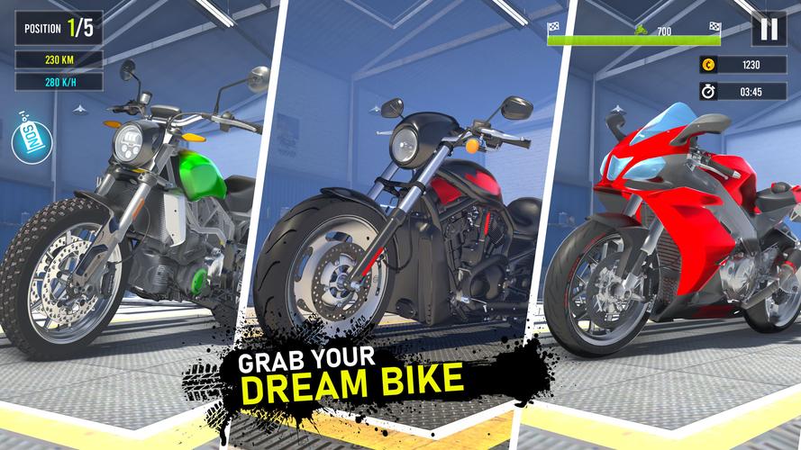 Moto Traffic Bike Race Game 3d Captura de pantalla 1