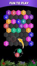 Merge Hexa - Number Puzzle Captura de pantalla 0