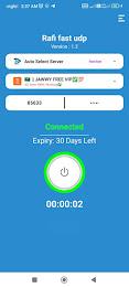 Rafi Fast UDP VPN স্ক্রিনশট 1