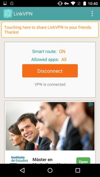 LinkVPN ဖန်သားပြင်ဓာတ်ပုံ 2