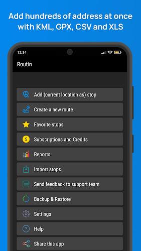 Routin Smart Route Planner ဖန်သားပြင်ဓာတ်ပုံ 0