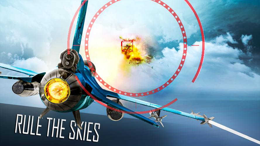 Jet Fighter: Sky Combat 3D 螢幕截圖 1