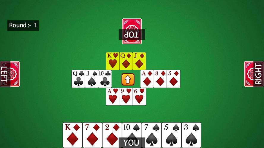 Hazari Card Game : 1000 Points Schermafbeelding 3