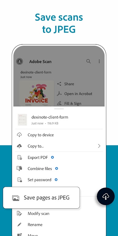 Adobe Scan: PDF Scanner, OCR 스크린샷 3