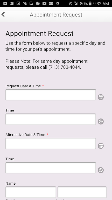 Schermata Alburtis Animal Hospital 0