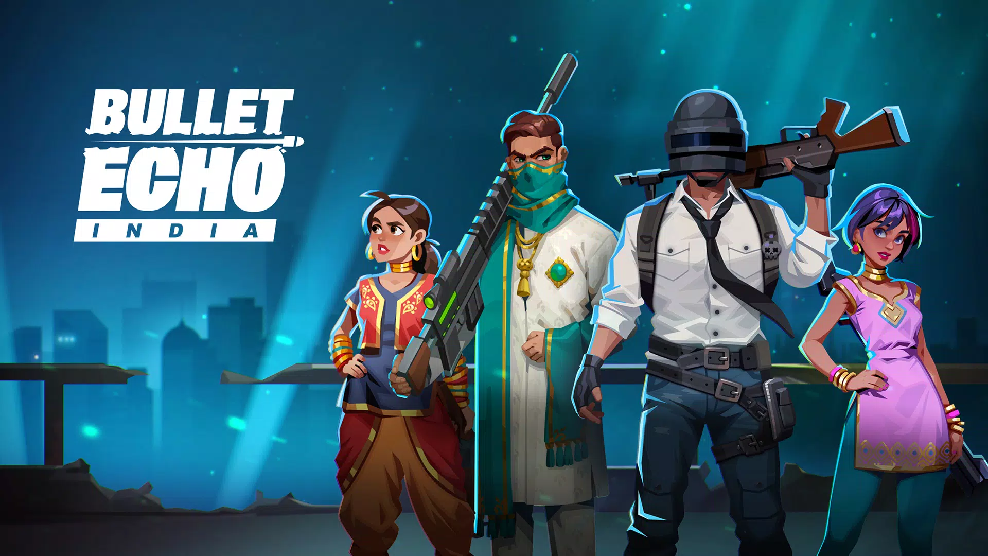 Bullet Echo India: Gun Game Schermafbeelding 0