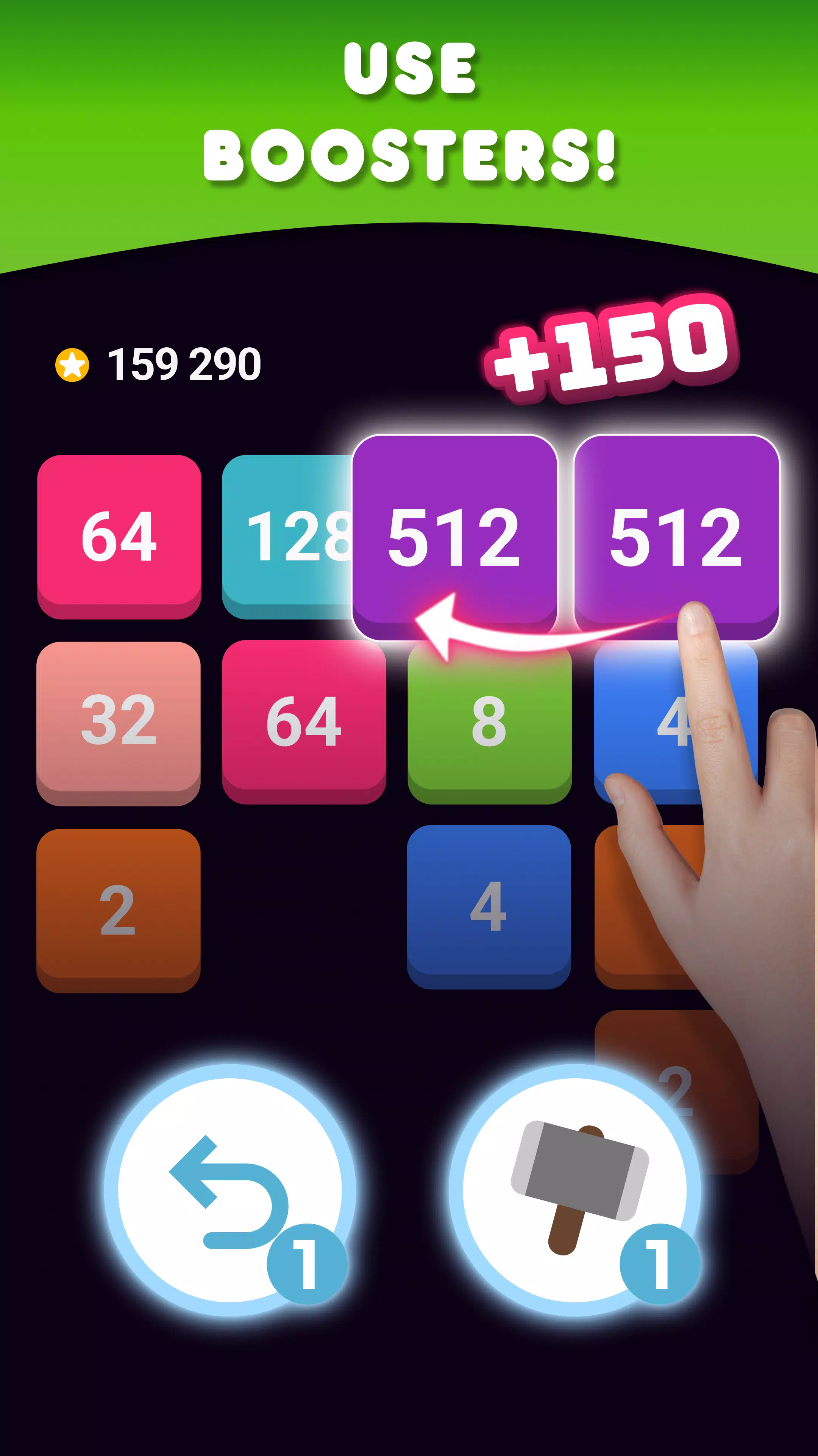 2048: Puzzle Game! Merge Block ภาพหน้าจอ 3