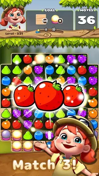 Fruits POP : Match 3 Puzzle ဖန်သားပြင်ဓာတ်ပုံ 1