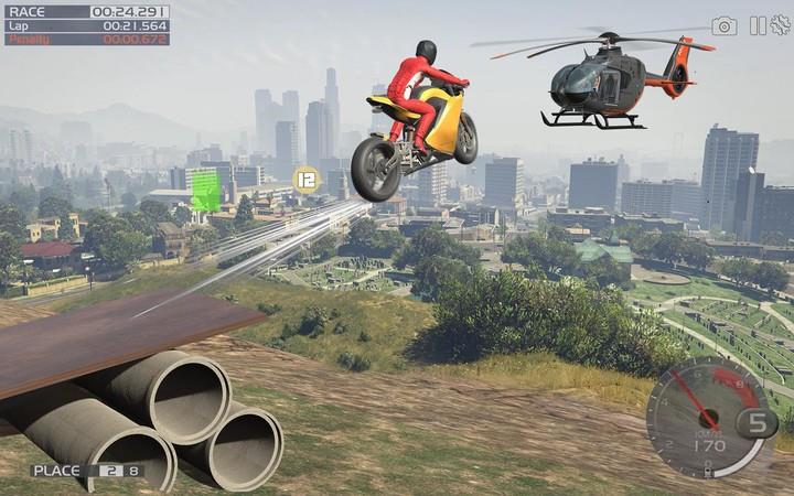 Crazy Stunt Rider GT Bike Game ဖန်သားပြင်ဓာတ်ပုံ 0