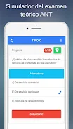 Schermata Simulador Examen ANT Ecuador 0