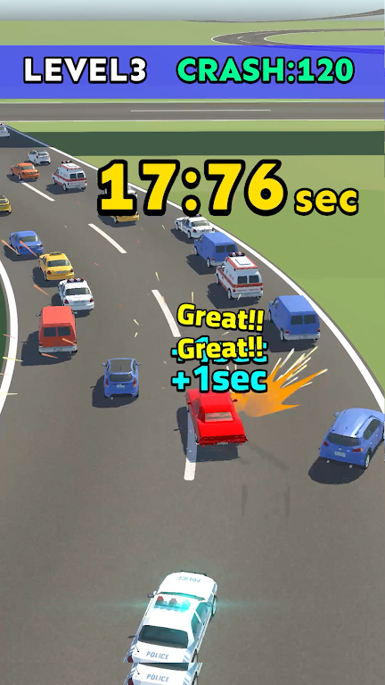 Car Chase And Crash Run ภาพหน้าจอ 2