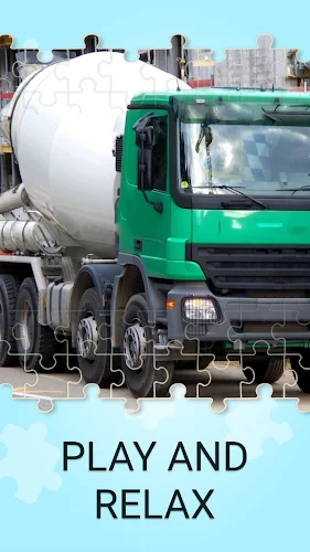 Concrete mixer truck puzzles Schermafbeelding 0