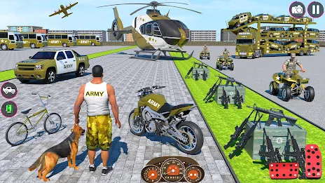 Army Car Truck Transport Games ภาพหน้าจอ 0