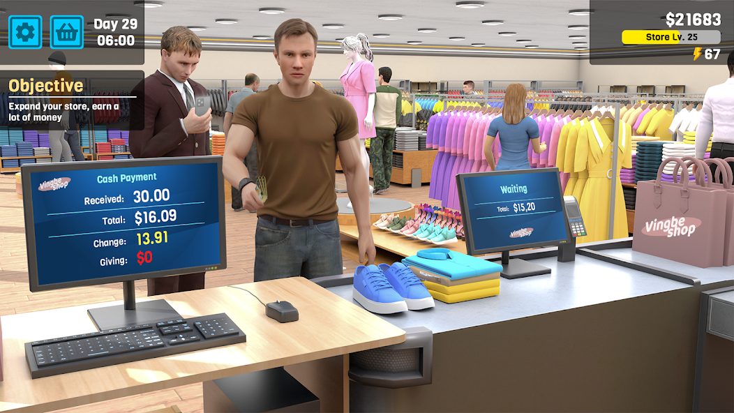 Clothing Store Simulator Mod Ekran Görüntüsü 2