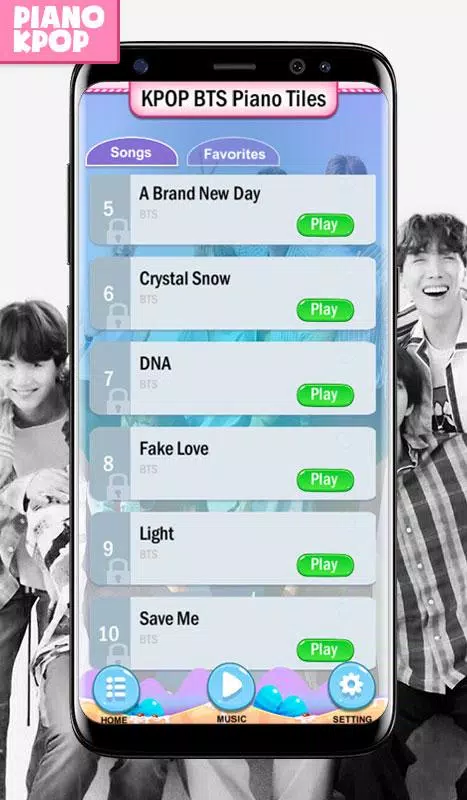 KPOP BTS Piano Magic Tiles 螢幕截圖 2