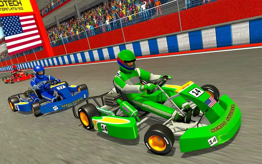 Go Kart Racing Games 3D Stunt ภาพหน้าจอ 0