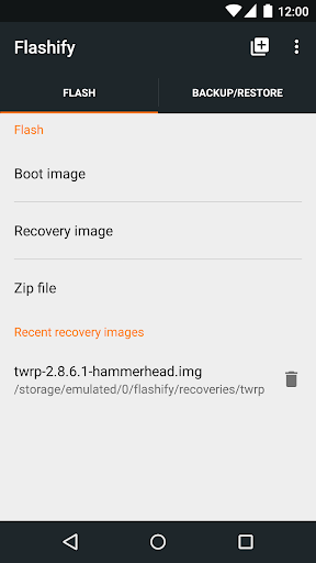 Flashify (for root users) Zrzut ekranu 0