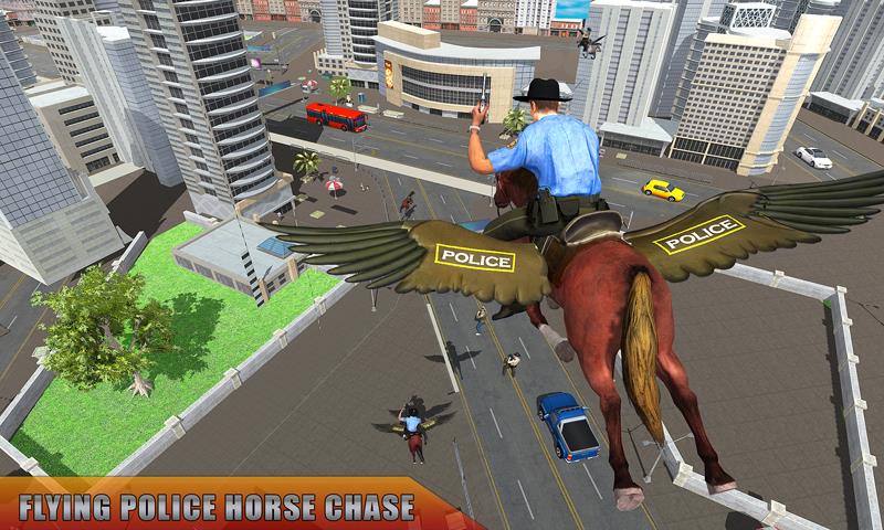 Flying Horse Police Chase Sim スクリーンショット 3