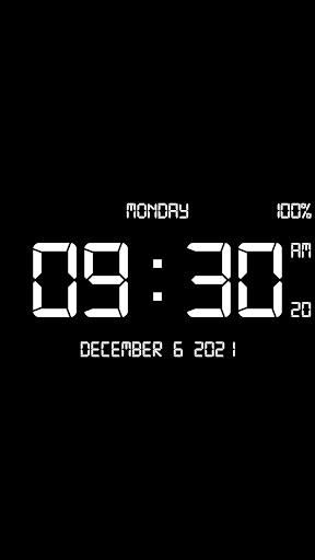 Digital Clock Live Wallpaper-7 স্ক্রিনশট 2