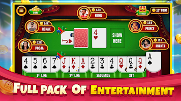 Indian Rummy Offline Card Game 스크린샷 1