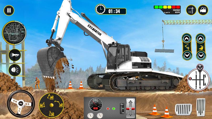 Heavy Excavator Simulator Game ဖန်သားပြင်ဓာတ်ပုံ 1