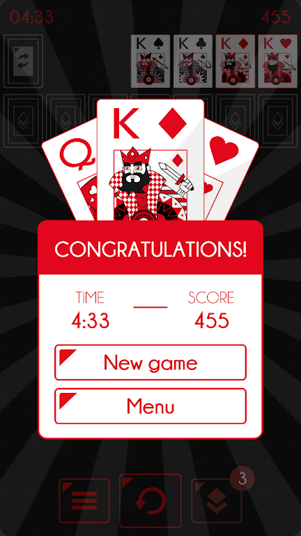 Schermata Solitaire - Klondike Redstone 2