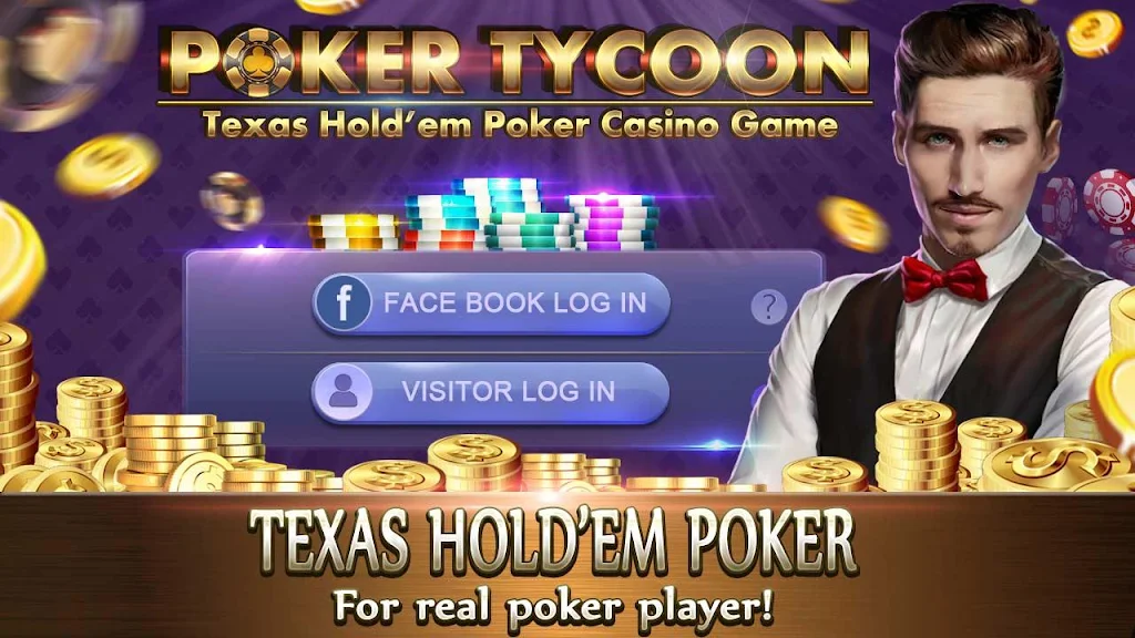 Poker Tycoon - Texas Hold'em Poker Casino Game 螢幕截圖 1