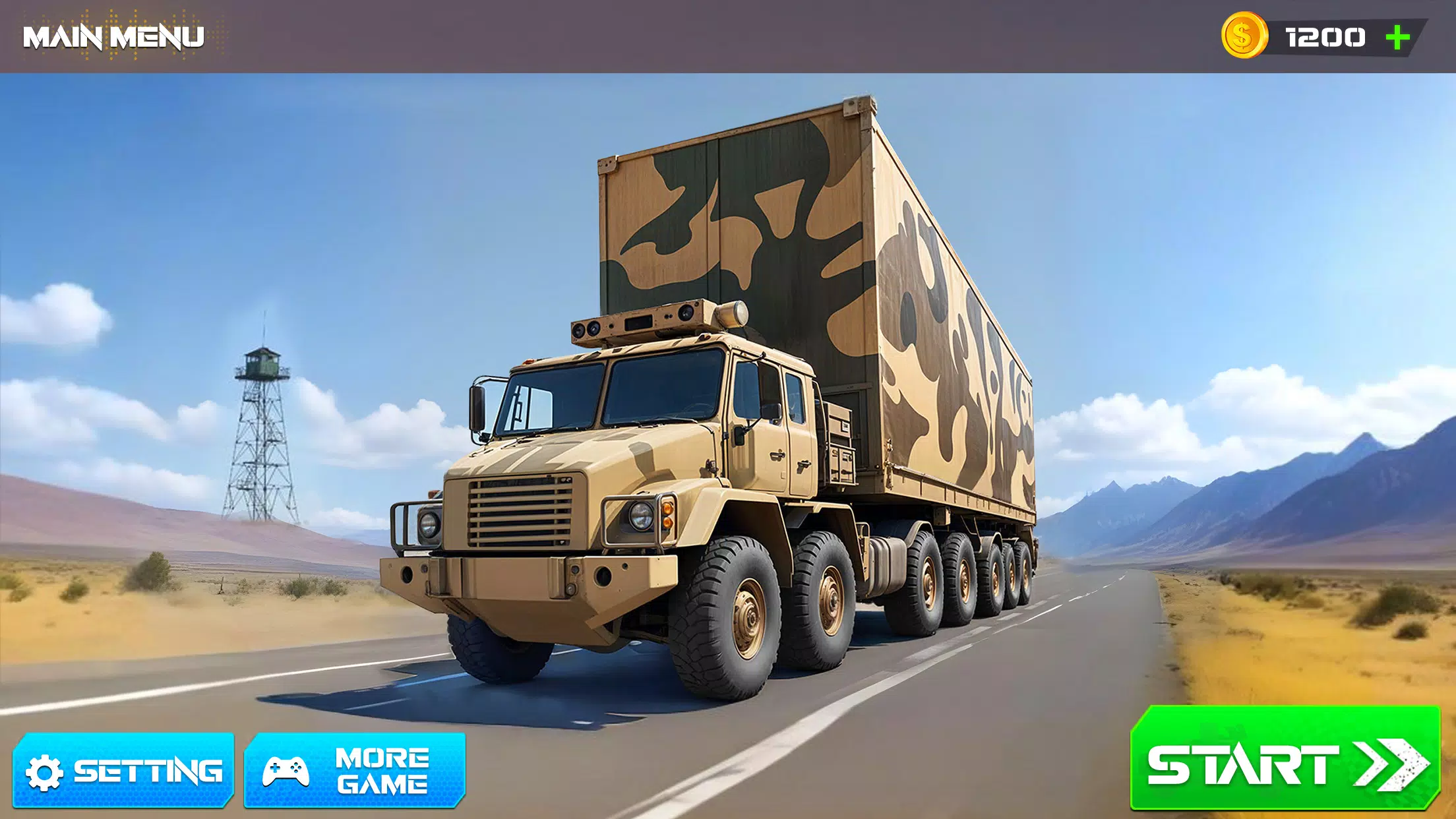 Army Cargo Truck Driving Games स्क्रीनशॉट 0