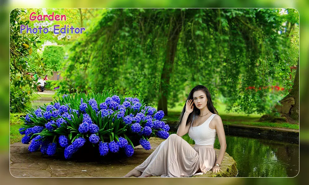 Garden Photo Frame Editor Schermafbeelding 1